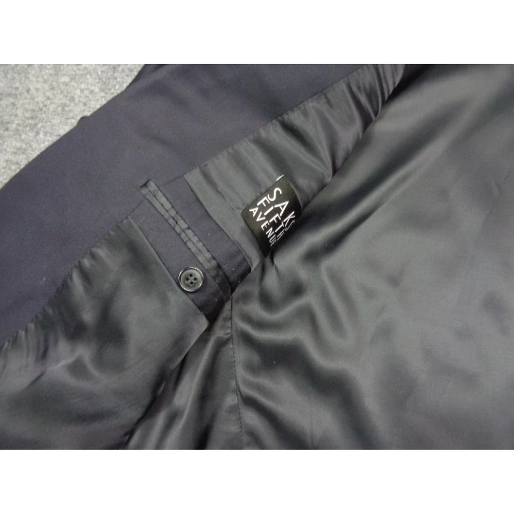 Ermenegildo Zegna Suit‎ Jacket Blazer 46R US 46 EU Men Sport Coat Navy Blue Wool